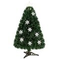 thumbnail image 1 of Costway 3FT Pre-Lit Fiber Optic Artificial Christmas Tree w/Multicolor Lights Snowflakes, 1 of 11