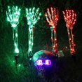 thumbnail image 3 of Halloween Decorations Lighted Skeleton Arm Stakes 2PCS 100 LED Skeleton Hand Stakes Waterproof Battery Operated Light Up Holiday Party Home Yard Indoor Outdoor Decor, 3 of 7