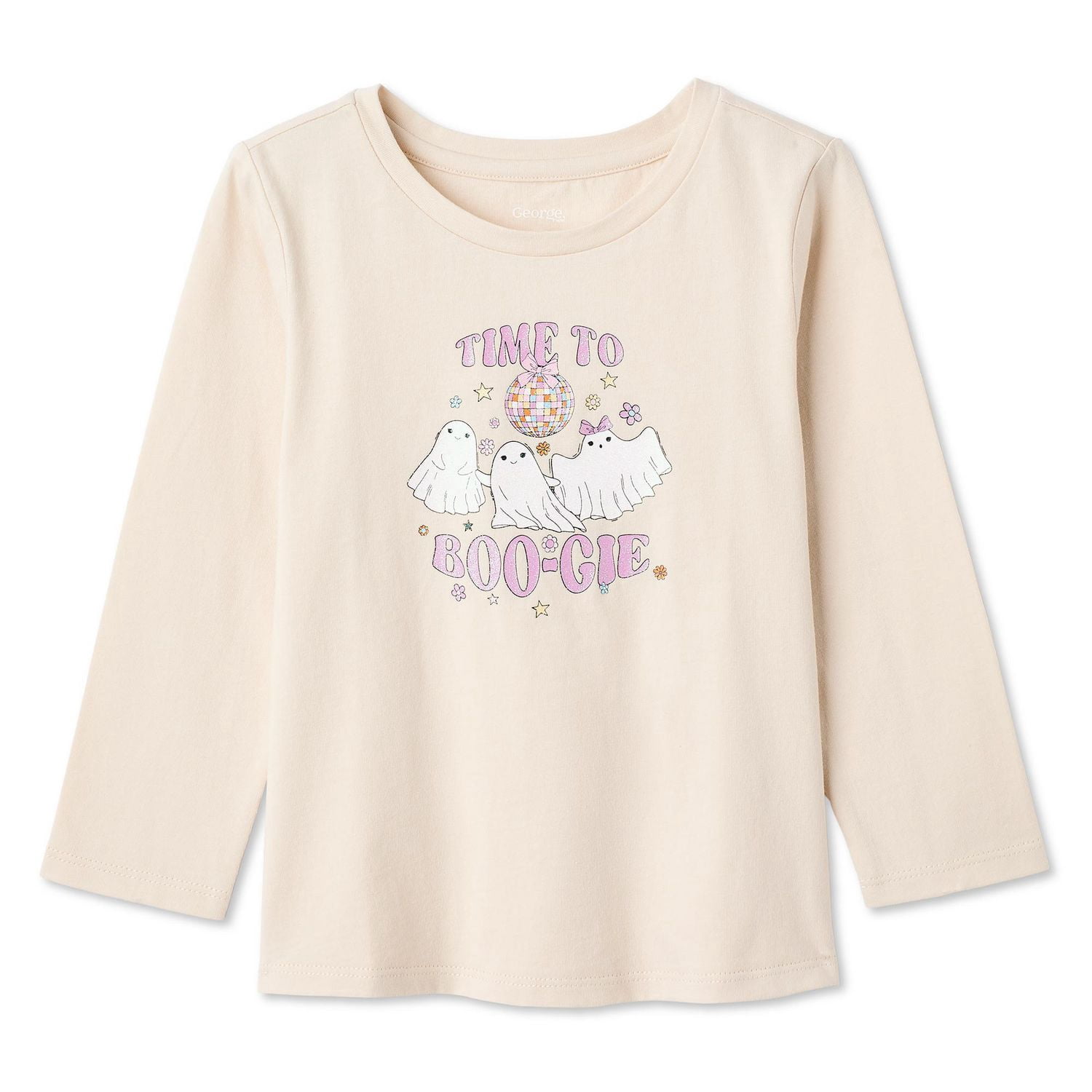 T-shirt d’Halloween à manches longues George pour petites filles