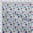 thumbnail image 4 of oneOone Silk Tabby Brown Fabric Beach Sewing Craft Projects Fabric Prints By Yard 42 Inch Wide, 4 of 4