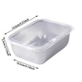 thumbnail image 2 of Stainless Steel Square Plate with Lid for Food Storage and Kitchen Use - Thickened Food Grade Baking Pan Safe for Storing Marinating Grilling and Reusable Dish Plate for Kitchen, 2 of 7