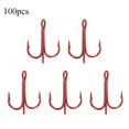 thumbnail image 2 of Corrosion Resistance Red 100PCS Fishing Hook, Fishhook, For Stream Sea Fishing Pool Wild Fishing 6#, 2 of 8