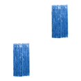 thumbnail image 2 of Wweixi Customized Fringe Curtain For Exquisite Anniversary Party Decorations Luster Dark Blue 2Set, 2 of 5