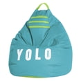 thumbnail image 1 of Gouchee Home Yolo Turquoise Bean Bag Chair – Water-Repellent Oxford Polyester with Polystyrene Bead Filling, Suitable for Adults and Teens, Lightweight & Portable Seating for Dorm or Living Room, 1 of 6