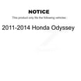 thumbnail image 2 of Transit Auto Front Hub Bearing Assembly Disc Brake Rotors and Ceramic Pads Kit for Car 2011-2014 Honda Odyssey KBB-100646, 2 of 11