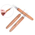 thumbnail image 3 of 1/3pcs 0.5mm Dreadlock Crochet Needle Hook Bamboo Handle Hooks Tools Making, 3 of 5