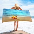 thumbnail image 3 of Sandproof Beach Blanket Lightweight Microfiber Beach Towel Super Lightweight Colorful Bath Towel Sandproof Beach Blanket Multi-Purpose Towel for Travel Swimming Pool 30X60 Inch, 3 of 4