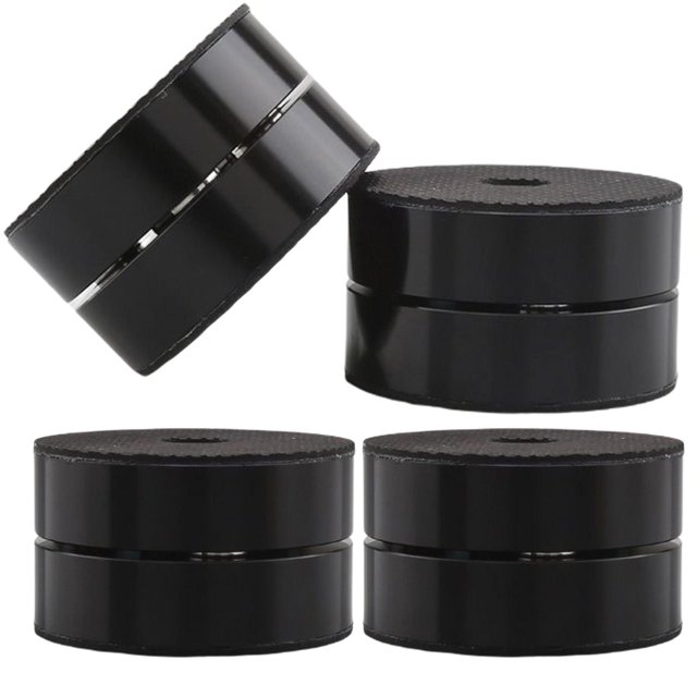Isolation Base Stand Isolation Stand Audio Amplificateur 4 Pcs Noir 4 Pcs Noir