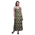 thumbnail image 1 of Bimba Robe Longue Chic à Imprimé Floral pour Femme, Style Bohème, Maxi d'Été, Tenue de Plage - Moyen, 1 of 6