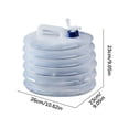 thumbnail image 3 of Meitianfacai Water Bucket with Faucet, Foldable Leak-Proof Large Capacity Portable Water Storage Bucket for Outdoor Hiking Camping, 3 of 3