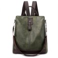 thumbnail image 2 of yeacher 2023 Sac à Dos Élégant pour Femme en Cuir PU - Sac de Voyage Rétro avec Conception Antivol, Multiples Poches, Imperméable et Durable, Bretelles Ajustables, Vert, 2 of 6