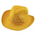 thumbnail image 1 of MIASHUI Summer Breathable Cowboy Hats Beach Straw Sun Hat Caps,Yellow,One Size, 1 of 1