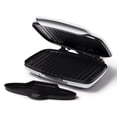 thumbnail image 3 of Starfrit Grill and Panini Press with Ceramic Coating, Non-Stick PTFE Free, Fast and Even Cooking, 1000W Power, Removable Oil Tray, Illuminated Temperature Indicator, Easy Cleanup, 3 of 8