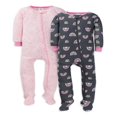thumbnail image 1 of Pyjama en Coton Ajusté à Pieds pour Bébé et Fillette, Lot de 2, 1 of 6