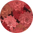 thumbnail image 1 of Ahgly Company Machine Washable Indoor Round Transitional Red Area Rugs, 3' Round, 1 of 7