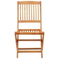 thumbnail image 2 of vidaXL 5 Piece Folding Outdoor Dining Set Solid Eucalyptus Wood, 2 of 5