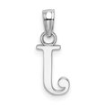 thumbnail image 4 of Diamond2Deal 14K White Gold Block Letter J Initial Pendant for Women, 4 of 6