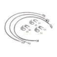 thumbnail image 1 of 89715 Front and Rear Extended Stainless Brake Lines replacement for 1987-2006 Jeep Wrangler TJ YJ 84-01 Cherokee XJ, 1 of 4