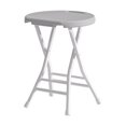 thumbnail image 1 of Folding Stool High Stool Camp Stool Furniture Round Stool Camping Chair Foldable gray, 1 of 9
