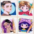 thumbnail image 4 of Skin Tone Acrylic Markers 24 Colors Anime Pro Soft Brush Tip Liquid Ink Pens Non Skin Colour Markers for Art on Canvas Rocks Glass Paper 1.8ml, 4 of 5