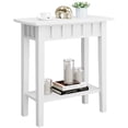 thumbnail image 1 of Gymax 2-tier Side End Sofa Coffee Table Nightstand for Bedroom Living Room White, 1 of 10