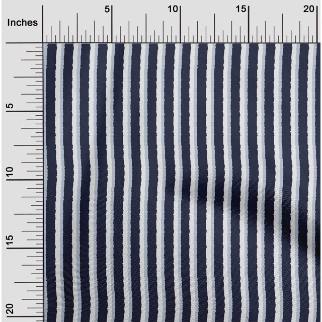 oneOone Cotton Flex Fabric Stripe Block Print Fabric BTY 40 Inch Wide
