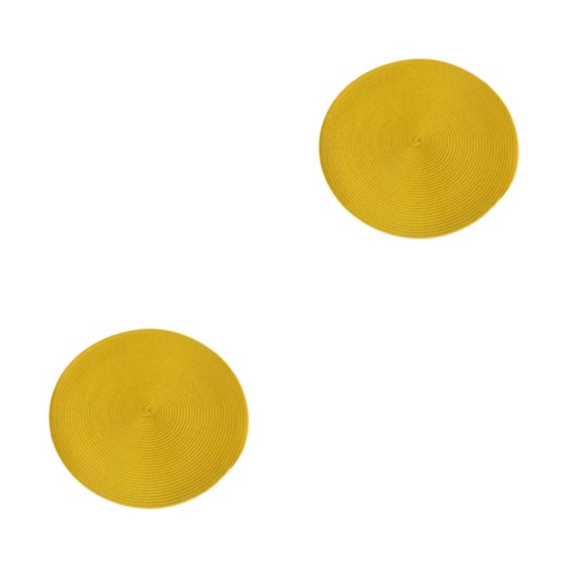 Maytalsory Napperons Robustes et Durables pour Usage Quotidien Grand Application Napperons Jaunes 2ensemble