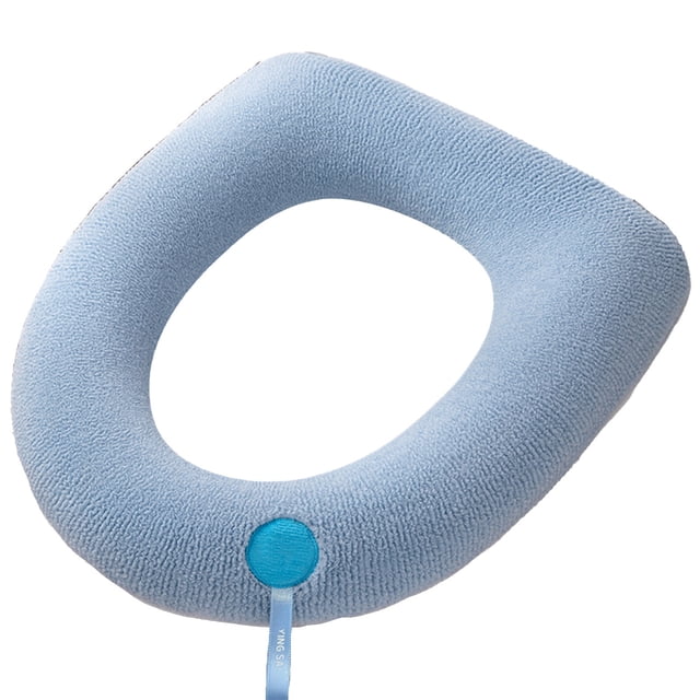 Birdeem Coussin de Siège de Toilette en Polyester Coussin Chaud Coussin de Siège de Toilette Tapis de Toilette Coussin Chauffant Housse de Couvercle de Toilette