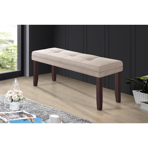 Aerys Terry Solid wood Dining Bench in Cappuccino