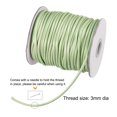 thumbnail image 3 of Unique Bargains Beading Thread Bracelet Weave Bead Craft Cord 3mm 39M/Roll (42-Yards) Decorative String, Light Green, 3 of 7