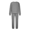 thumbnail image 3 of Cameland Jogging Suits For Womens 2 Piece Long Sleeve Sweat Suit Solid Color Winter Fleece Tracksuits, 3 of 7