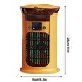 thumbnail image 3 of Iumwxz Small Household Cooler Multi-functional Mini Office Desktop Humidifier USB Portable Conditioning Fan Colorful Night Light Low Noise Wide Grid 1 Pack Yellow, 3 of 9