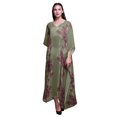 thumbnail image 1 of Bimba Kaftan Long de Plage à Fleurs pour Femmes, Tenue de Plage, Couvre-Maillot de Bikini, Robe Maxi - 4X-5X, 1 of 5