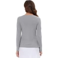 thumbnail image 3 of INSPIRE CHIC Women's Dressy Cardigan Sweaters Tie Front Draped Ruffle Knit Cardigans XL Light Gray, 3 of 7