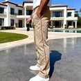 thumbnail image 4 of Lovzfmll Men's Solid Color Relaxed Fit Sweatpants, Elastic Drawstring Waist, Pockets, Straight-Leg for Comfort Khaki, 3XL, 4 of 9