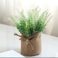 thumbnail image 4 of EGNMCR Home Decor, Room Decor, Fall Decor Artificial Plant In Pots Mini Potted Flowers Plant In Cloth For Home Decor Party Wedding Garden Table Office Patio Decoration Simulation potted plants, 4 of 6
