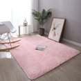 thumbnail image 4 of Washable Fluffy Area Rug Rectangular Anti-Slip Artificial Soft Plush Shag Carpet Home Bedroom Living Room Fluffy Rectangular Anti-Slip Artificial Soft Washable Fluffy Rectangular  Light P, 4 of 8