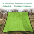 thumbnail image 1 of Green Sun Shade Sail for Outdoor Use - Waterproof 185 GSM HDPE Fabric, 95% UV Protection, Includes 8m Rope for Courtyard, Pool, and BBQ Areas, 1 of 6