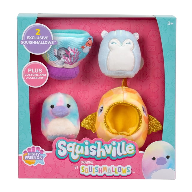 Ensemble d'accessoires Squishville Amis des poissons