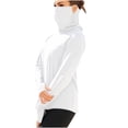 thumbnail image 2 of Ovbmpzd Sun Protection Womens Tops Trendy Long Sleeve White Solid Breathable Tees Womens Tunic Tops XXXXL, 2 of 9