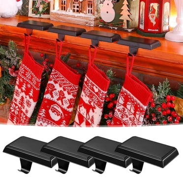 1PCS Porte-Bas pour Bas de Noël en Métal Porte-Bas Lestés Cintres avec Coussin de Protection Antidérapant Crochets de Bas pour Meuble TV Escalier Commode