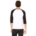 thumbnail image 2 of Bella + Canvas Unisex 3/4-Sleeve Baseball T-Shirt, 2 of 3