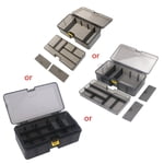 MesaSe Boîte à outils en plastique avec rangement multi-fonctions double couche Boîte à outil portable Petits articles Conteneur de stockage Boîte portable