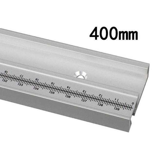 400mm Aluminum Alloy T Track Woodworking Miter Track with Scale