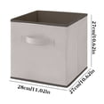 thumbnail image 3 of Saving Sale! Cameland Lidless Clothes And Toys Organizer Desktop Storage Box Closet Drawer Non-woven Storage Box Beige Style, 3 of 4