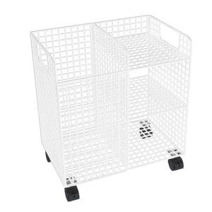 VONKY Yoga Mat Storage Rack Metal Foam Organizer Mat Yoga Block White Yoga Roller Holder White 60x30x63cm