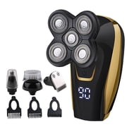 Men's Whole Body Wash Electric Shaver Head Shaver Multifunction LCD Digital Display Shaver Set