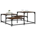 thumbnail image 1 of vidaXL Coffee Table Brown Oak 87.5x87.5x40 cm Engineered Wood, 1 of 5