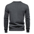 thumbnail image 5 of Styesk Cardigan Sweater for Men Open Front Button Knit Sweater Solid Color Loose Fit Long Sleeve Sweater Casual Soft Cotton Chunky Cardigan, 5 of 5