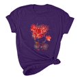 thumbnail image 4 of Meichang Chemises pour Femmes Joyeuse Saint-Valentin Hauts T-Shirts Graphiques Cœur en Bonbon Hauts Col Rond Coupe Ample Manches Courtes T-Shirts Saint-Valentin pour Femmes, 4 of 5